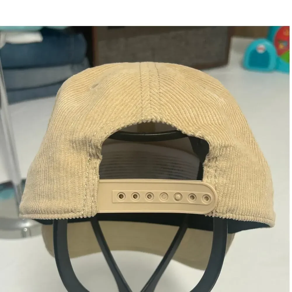 American Eagle Coors Banquet Corduroy snapback hat embroidered mountain